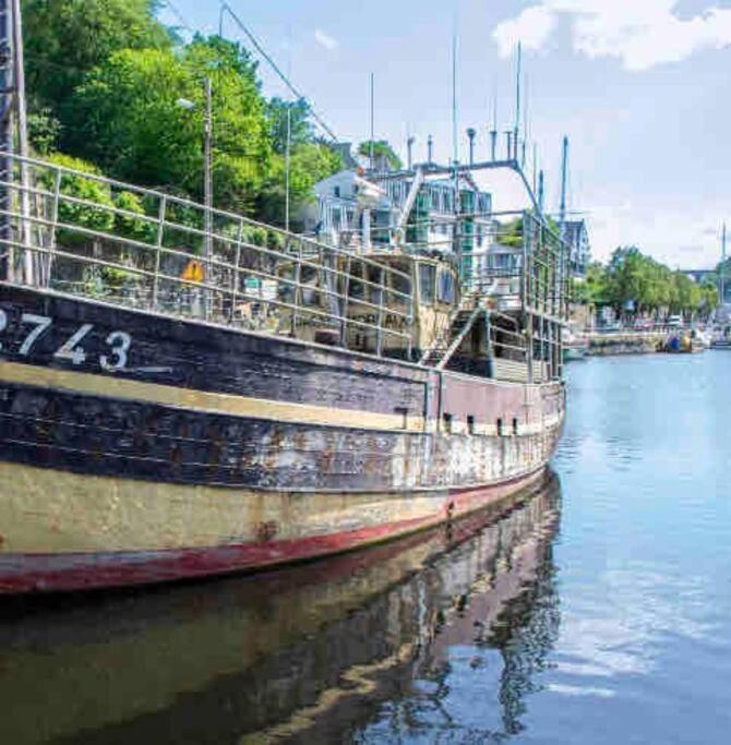 Ferienwohnung Voiles Sur Morlaix: Vue Port, 4 Personnes, Parking Exterior foto