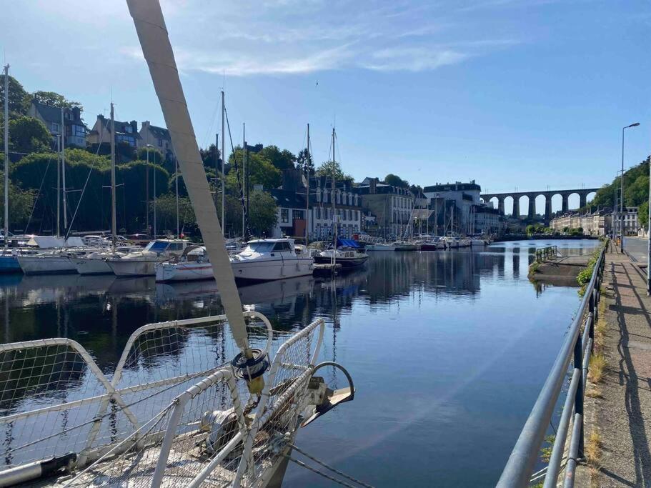 Ferienwohnung Voiles Sur Morlaix: Vue Port, 4 Personnes, Parking Exterior foto